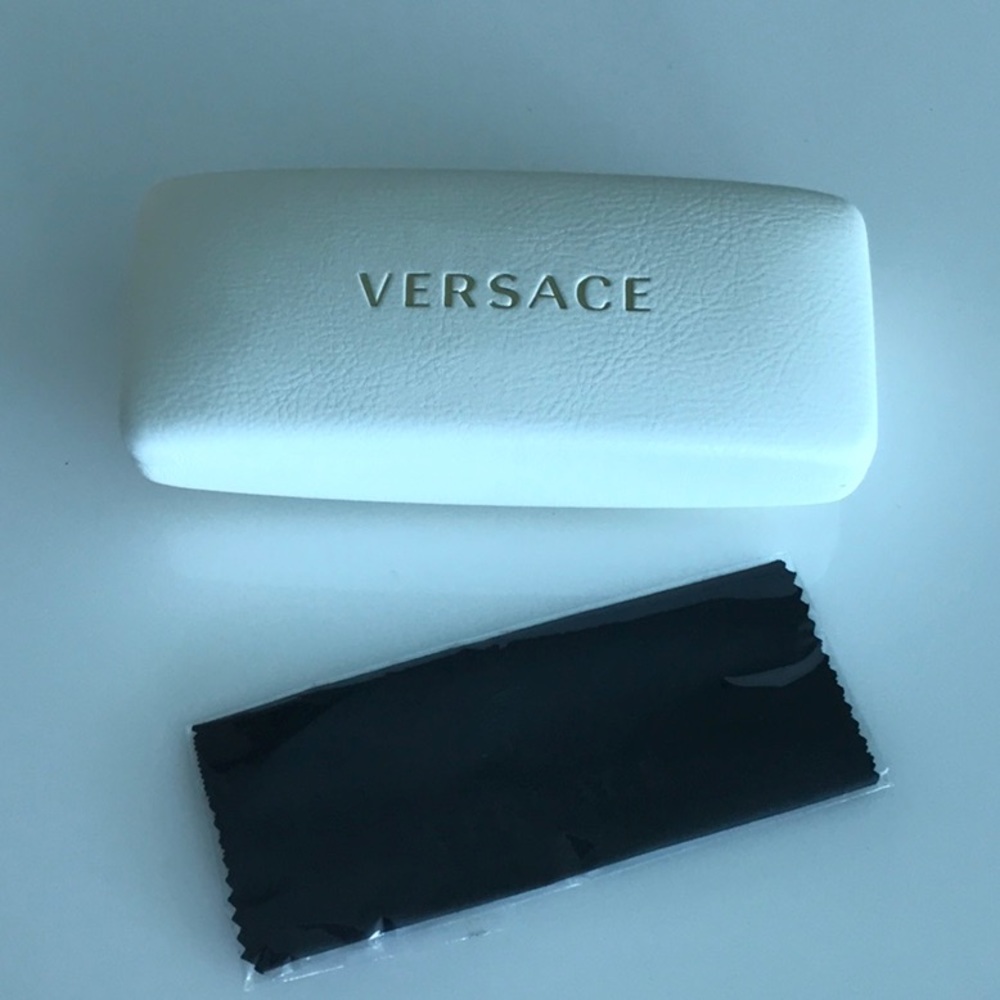 Authentic Versace eyeglass case with cloth. Case only